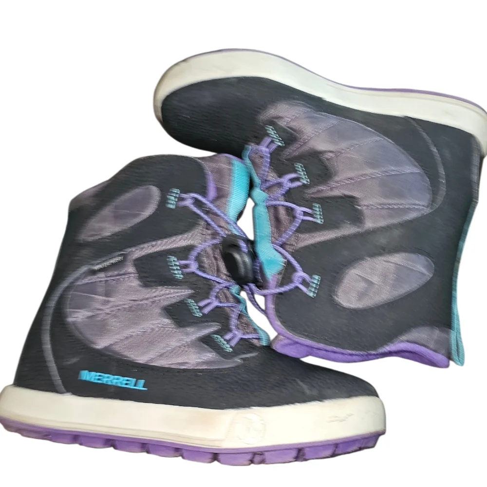 Merrell Black and Purple Winter Boots